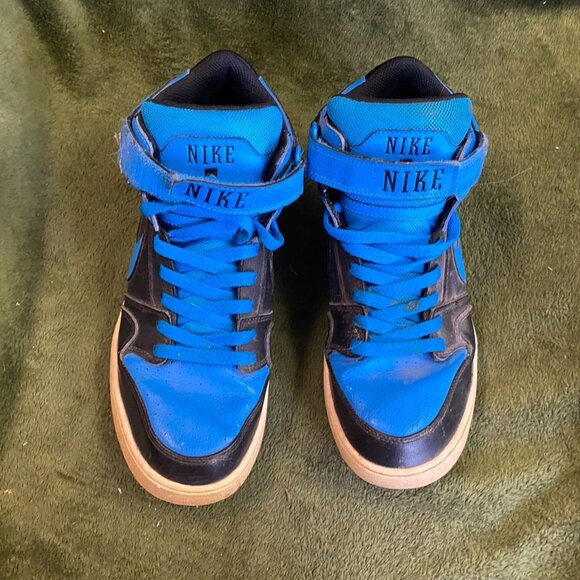 Nike Mens Zoom Morgan 2 Sneakers 10.5 Blue High Top Basketball Shoes 407360-044 - Picture 5 of 10